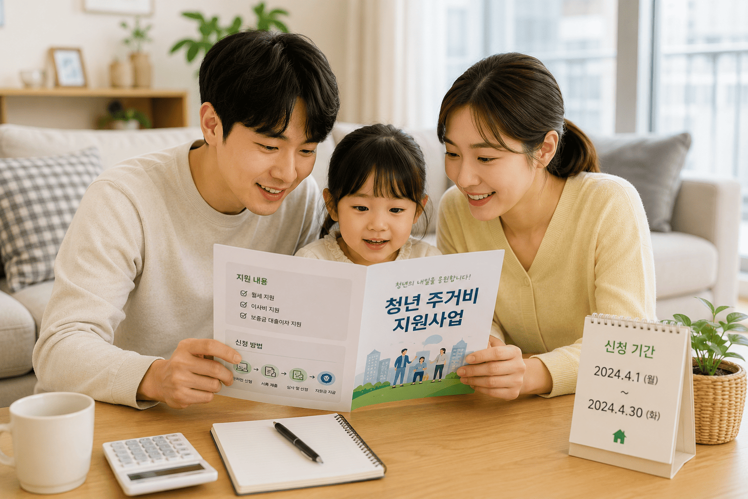 정부지원금 신청 전 대상 기간 지급조건을 최종 확인하는 모습