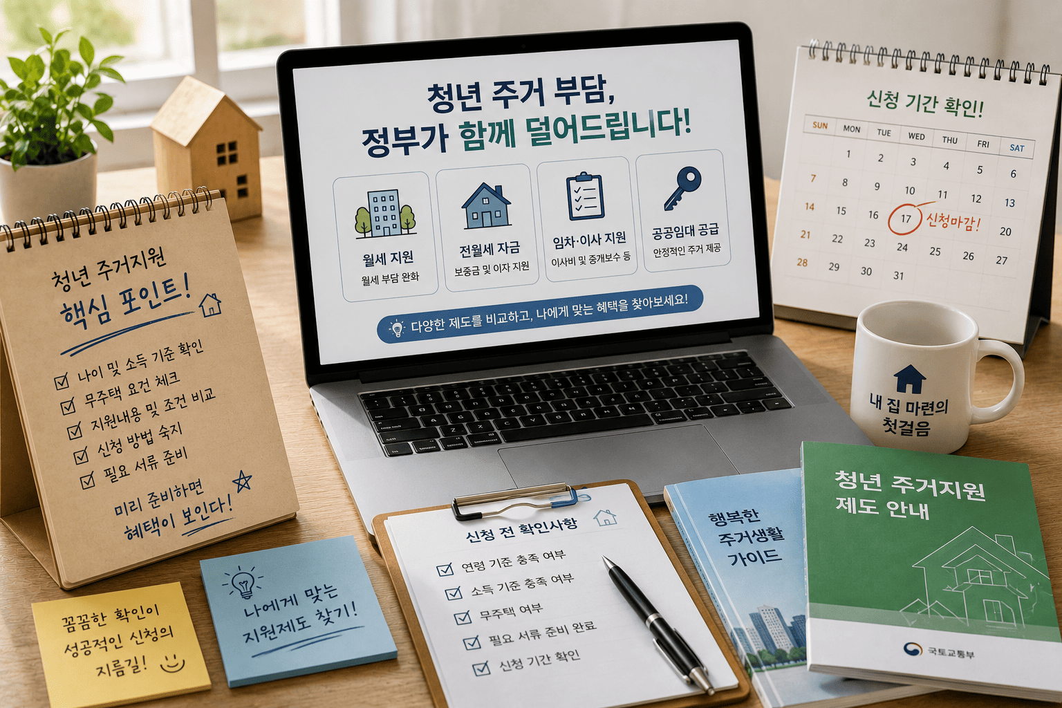 정부24 혜택알리미와 복지로에서 복지서비스를 찾는 모습