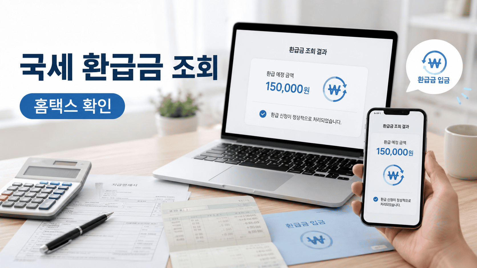 국세 환급금 조회 안될 때, 홈택스에서 먼저 확인할 4가지