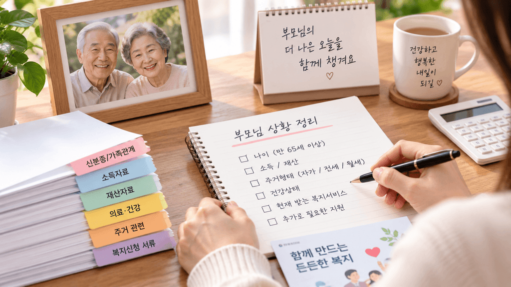 부모님 복지혜택 대신 확인할 때 필요한 기본조건 정리