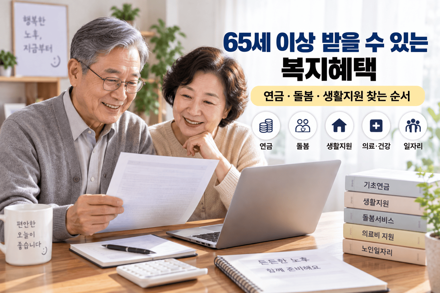 65세 이상 받을 수 있는 복지혜택, 연금·돌봄·생활지원 찾는 순서